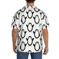thumbnail image 7 of Goofa Lovely Penguin Printed Men's Casual Short-sleeved Shirt,Lightweight Breathable Button-down,Summer Casual men's top,Versatile Fashion shirt-3X-Large, 7 of 7