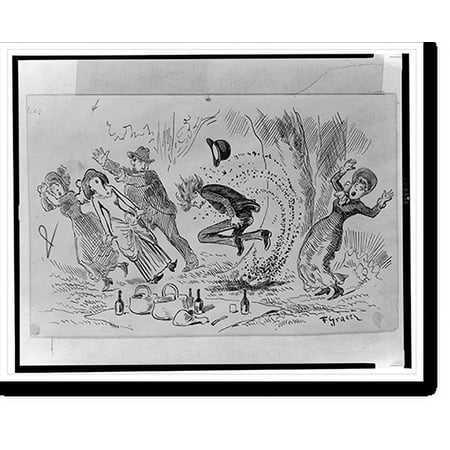 Historic Print, [Picnic scene], 18" x 24"