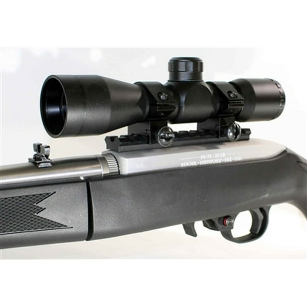 Trinity 4x32 Rifle Scope - Mil-Dot Reticle, Picatinny/Weaver Mount, Fog Proof, For Paintball & Woodsball (Fits Tiberius T9.1)