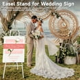 thumbnail image 4 of Yacona Easel Stand for Sign, Adjustable Metal Easels for Display with Adjustment Chain, Heavy Duty Poster Stand, for Wedding Sign, Poster, Painting, Displays, White, 4 of 7