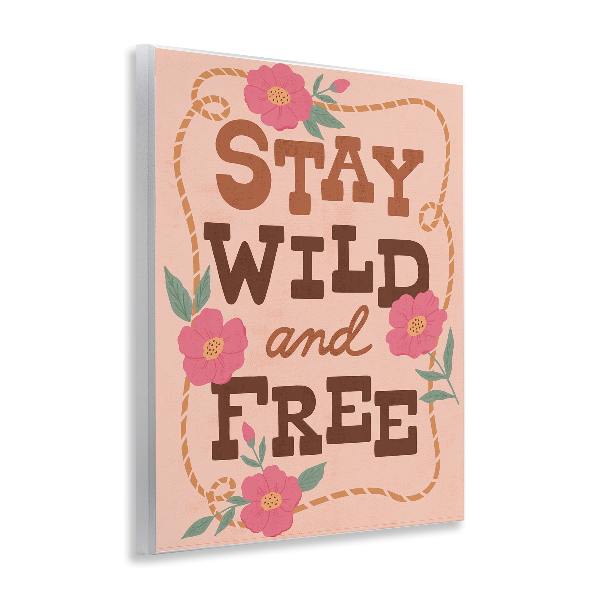 Stupell Industries Wild & Free Boho Girl Wall Plaque Art, design by Nina Seven