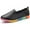 Black, variant on Aueoeo Women's Flats Shoes Leisure Shoes Slip On Work Shoes Comfort Walking Shoes Round Toe Leather Loafers