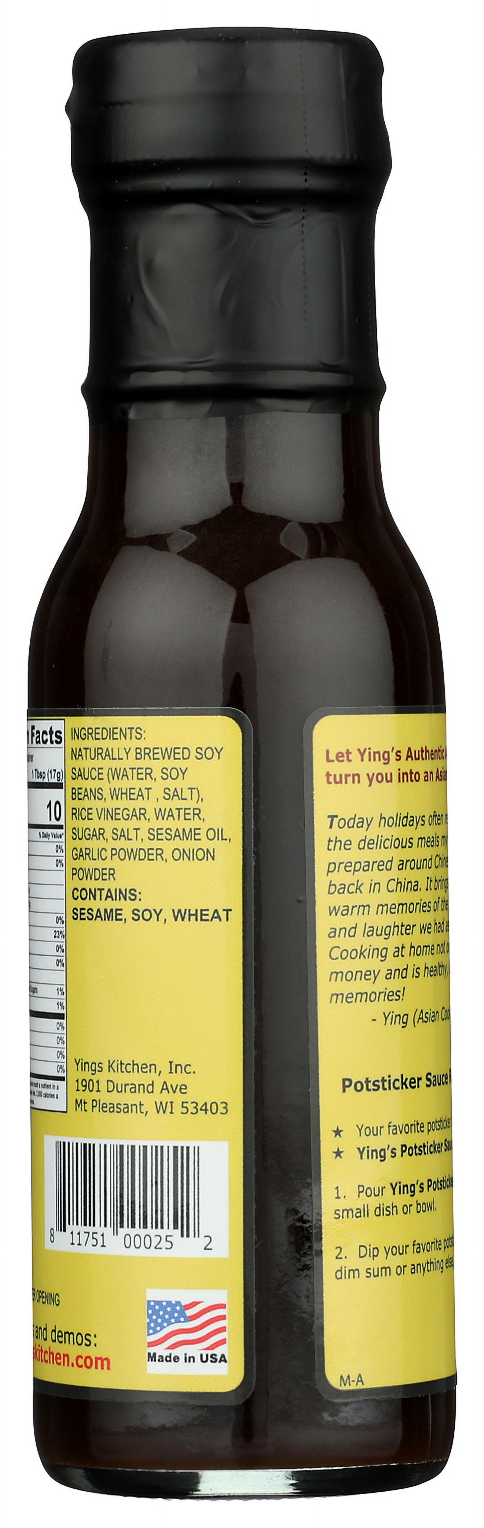 (Pack of 6) Ying's Potsticker Sauce, 8 oz