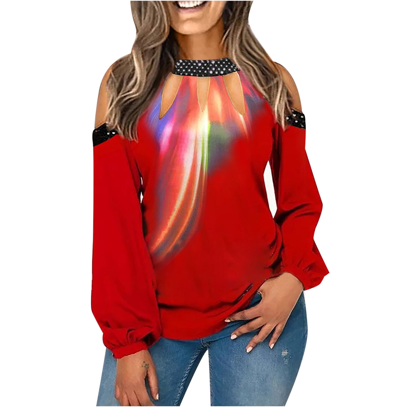 REORIAFEE Fall Long Sleeve Shirts for 