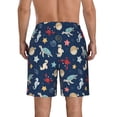 thumbnail image 3 of Kdxio Sea Creatures Pattern Mens Casual Shorts - Drawstring Summer Beach Sports Shorts for Men, 3 of 9