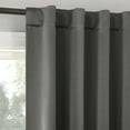 thumbnail image 3 of Sun Zero Aria 2-Pack Magnetic Closure Theater Grade 100% Blackout Back Tab Curtain Panel Pair, 52"X63", Gray, 3 of 10