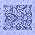 thumbnail image 1 of Ahgly Company Indoor Square Abstract Blue Modern Area Rugs, 5' Square, 1 of 4