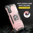 thumbnail image 6 of SOATUTO For Samsung S22 6.1 inch Phone Case Military Grade Drop Rugged Cover Anti-Scratch Protective 360° Rotate Kickstand Sturdy Shockproof Phone Case Cover For Samsung Galaxy S22 - Rose Gold, 6 of 6