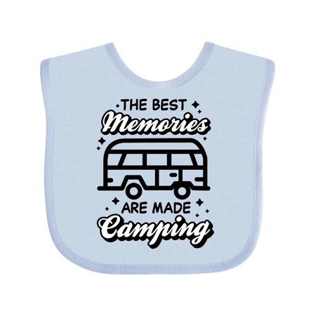 

Inktastic The Best Memories are Made Camping with RV Gift Baby Boy or Baby Girl Bib