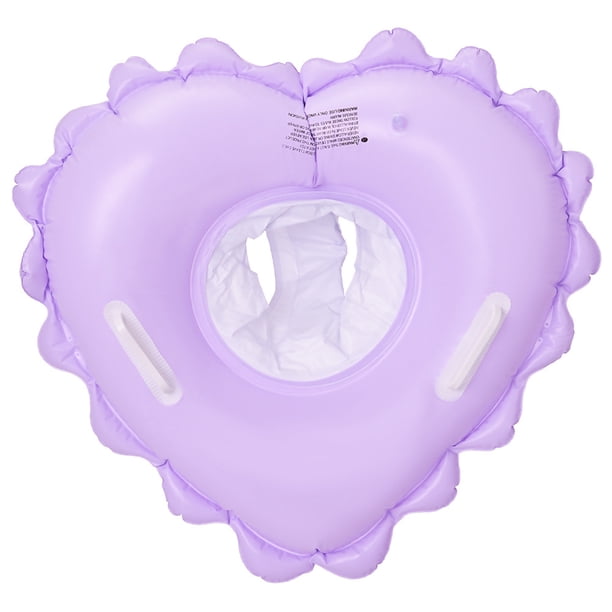 Anillo natación para pequeños en forma corazón a prueba fugas (1-4 años) Púrpura