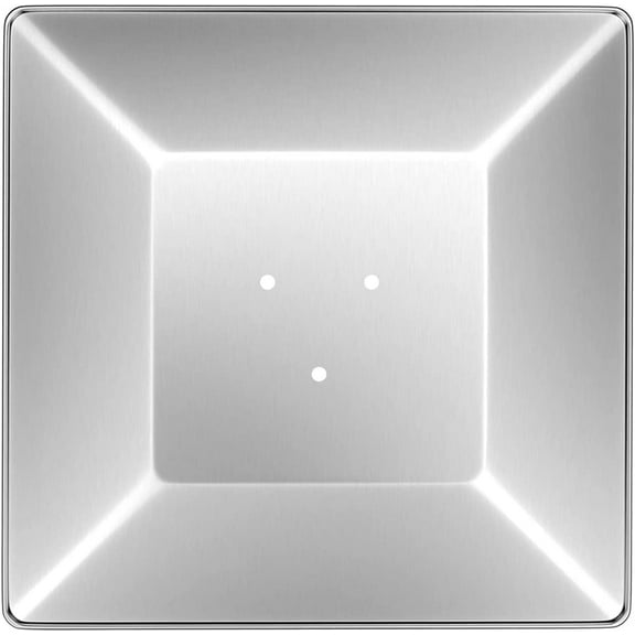 Aluminum Patio Heater Reflector Shield (Square), 4 Sided Outdoor Heater Replacement Parts w/3 Pre-Drilled Holes, Propane Glass Tube Patio Heater Parts for BFC GSH BFH HLDS001(18.5”x 18.5”)