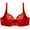 Red, variant on Womens Plus Bra Double Underwire Underwear