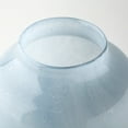 thumbnail image 5 of 13" Ocean Wave Colored Bubble Glass Oval Urn Glass Vase, 5 of 5