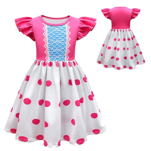 Disfraz de Toy Story 4 Bo Peep para niñas, vestidos con diadema, Forky, Sheriff, Buzz Lightyear, ropa de casa