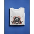 thumbnail image 3 of Grunge Billiard Logo Sweatshirt Men -Image by Shutterstock Medium, 3 of 4