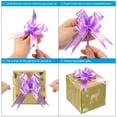 thumbnail image 5 of Uxcell 2.8inch Pull Bows Present Wrapping String Bows Ribbon Gold Thread Style Green 40 Pack, 5 of 6