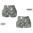 thumbnail image 5 of Picia Retro Bunny Floral Printed Workout Shorts for Women Seamless Scrunch Butt Lifting High Waisted Yoga Gym Booty Running Moisture-wicking Short Pants-Large, 5 of 9