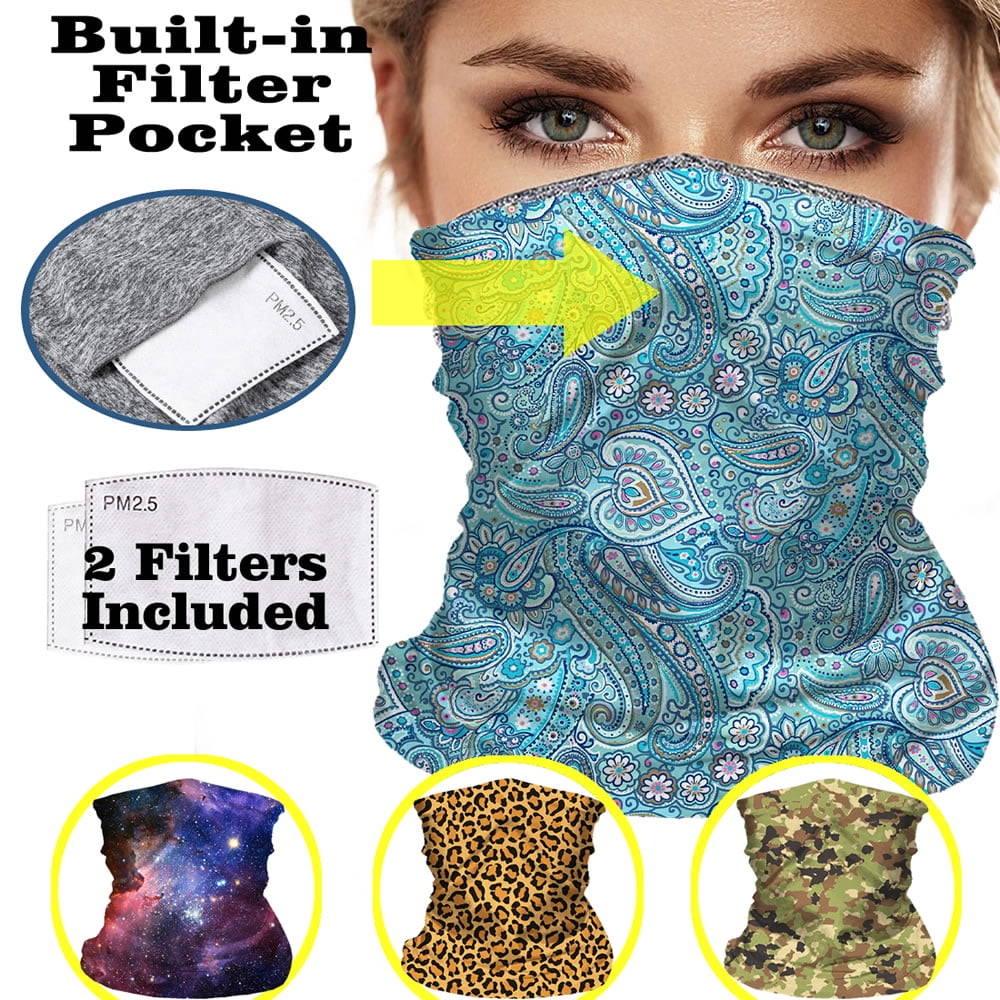 Details about  / Face Mask Neck Gaiter Balaclava Scarf Nose Mouth Cover Sugar Skull Flower Print