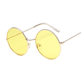 thumbnail image 2 of Gafas De Sol redondas clásicas para mujer, lentes De Sol femeninas De diseño ovalado circular, De aleación De marca a la moda, con espejo oceánico, 2 of 5
