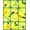 Yellow Green White, Pattern 4, variant on Design&I 4'x6' Washable Area Rug Modern Abstract Cloud Field With Watercolor Wash Color Blocks for Dorm Room, Living Apartment, Flatweave Daily Traffic Ready