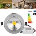 thumbnail image 2 of Resalte Regulable 9W Led Cob Luz De Techo Foco Empotrable Downlight Blanco Frío Ac 100-245V Moyic HA024200-11, 2 of 6
