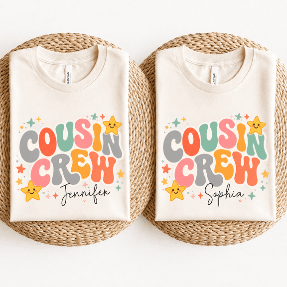 Cousin Crew Shirt, Personalized Matching Family Shirts, Custom Cousin Name Shirt, Family Reunion Outfit, Cousin Vacation Gift for Summer Trips