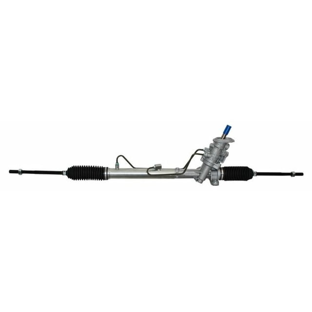 cremallera polo 2003 a 2009 volkswagen 1.6l hidráulica cremallera de dirección hidráulica frontal para VW Polo 2003-2009 1.6L; cuerpo metálico plateado con fuelles negros en ambos extremos, conducto hidráulico y conexiones visibles, incluye bieletas, sin terminales ni sensor, tipo koyo, 1 pieza.