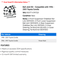 thumbnail image 2 of Ball Joint Kit - Compatible with 1996 - 2001 Toyota Corolla 1997 1998 1999 2000, 2 of 2