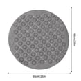 thumbnail image 3 of AYktou Bath Mat Round Non Slip Anti Mold Shower Mat 26"x26" PVC Bathroom Mat with Drain Hole Suction Cups for Shower Stall Bathroom Floor, 3 of 4