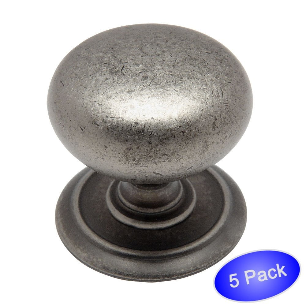 Cosmas 6542WN Weathered Nickel Round Hardware Knob with