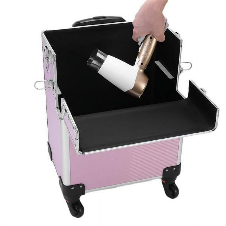 New 3 in offers 1 Aluminum Cosmetic Makeup Case Tattoo Box Pink