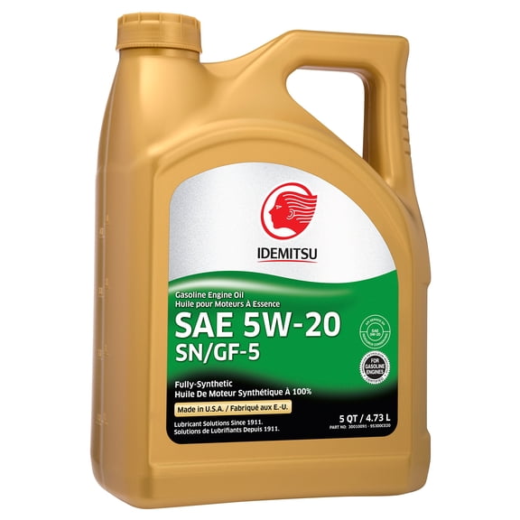 Idemitsu 30010091-95300C020 Full Synthetic 5W-20 SN/GF-5 Engine Oil, 5 Quart