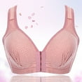 thumbnail image 5 of asdoklhq Sports Bras for Women,Bra Solid Wire Free Underwear One-Piece Bra Front Buckle Underwear, 5 of 9