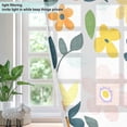 thumbnail image 4 of Yayeee Window Curtains Set of 2 for Living Room Light Filtering 63"x42", Retro Yellow Floral, 4 of 7