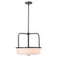 thumbnail image 4 of Nuvo Lighting Warren 17 Inch Pendant Gun Metal with Satin White Glass - Gun Metal, 4 of 5