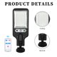 thumbnail image 1 of Luces de calle solares Lámpara de pared LED con sensor de movimiento de 3 modos con control remoto (B), 1 of 2