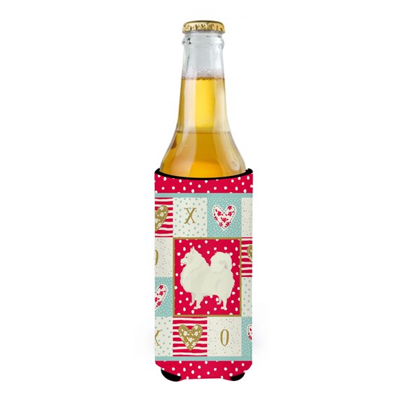 Carolines Treasures Spitz Love Ultra Hugger for slim cans Slim Can multicolor