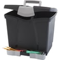 thumbnail image 2 of Storex Portable File Box with Drawer, Black, 2 of 5
