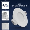 thumbnail image 3 of LUXRITE 3 In. LED ECO Backlit Mini Panel Light, 5CCT 2700K-5000K, 660LM, 8W, 100 Beam, Dimmable ETL & Wet Rated 16 Pack, 3 of 7