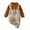 Brown, variant on VERUGU Baby Romper Newborn Baby Fall Winter Girls Boys Clothes Fashion Color Matching Button Long Sleeve Rompers
