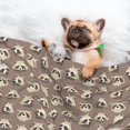thumbnail image 3 of Pofeuu Raccoon Print Puppy Blanket,Dog Blankets,Pet Blanket Cozy Cat Blankets for Indoor Cats, Fuzzy Pet Blanket for Kitten Doggy Dog Blankets-Large, 3 of 8
