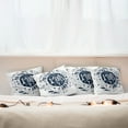 thumbnail image 3 of Ambesonne I Love You Throw Pillow Cover 4 Pack, Happy Words Comet, 16", Dark Blue White, 3 of 6