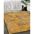 thumbnail image 3 of Ahgly Company Machine Washable Indoor Square Abstract Yellow Area Rugs, 3' Square, 3 of 7