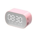 thumbnail image 2 of ZZkhGO Mini Bluetooth Speaker, Portable FM Radio Alarm Clock, Mirror Display Speaker for Kids Gifts Home Decor, 2 of 7