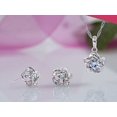 thumbnail image 2 of KATGI Fashion 18K White Gold Plated Beautiful Rose Austrian Crystal Earrings, 2 of 2