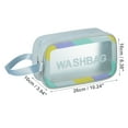 thumbnail image 2 of 1 Pc Women Convenient Clear Cosmetic Bag for Vacation Camping Business Travel Blue-M, 2 of 4