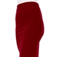thumbnail image 5 of Women's Elastic High Waist Stretch Comfy Office Work Wear Solid Midi Skirt S-3XL, 5 of 6