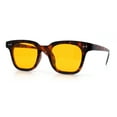 thumbnail image 4 of Mens Hipster Vintage Classic Horn Rim Hustler Plastic Sunglasses Tortoise - Orange, 4 of 8