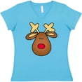 thumbnail image 3 of Inktastic Rudolph the Red Nose Reindeer Women's V-Neck T-Shirt, 3 of 5
