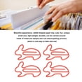 thumbnail image 3 of 100 Pcs  Shaped Paper Clip Plastic Coated Metal Wire Paperclip Page Marker For Working Study Document Organizer, 3 of 8